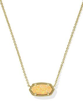 Elisa Gold Short Pendant Necklace